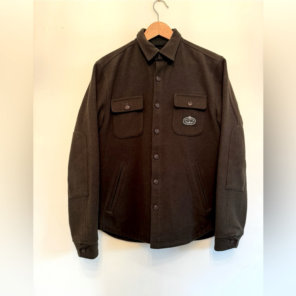 Poker Stuff Camp Vibes wool flannel shacket